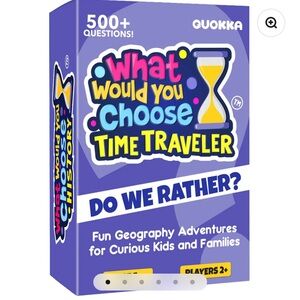 What Would You Choose Time Traveler Game - Blue and Yellow